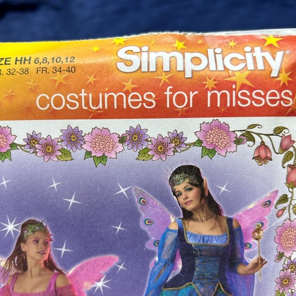 Simplicity 2857 Fairy Costume Pattern-6-8-10-12 missed- uncut- - Picture 3 of 7